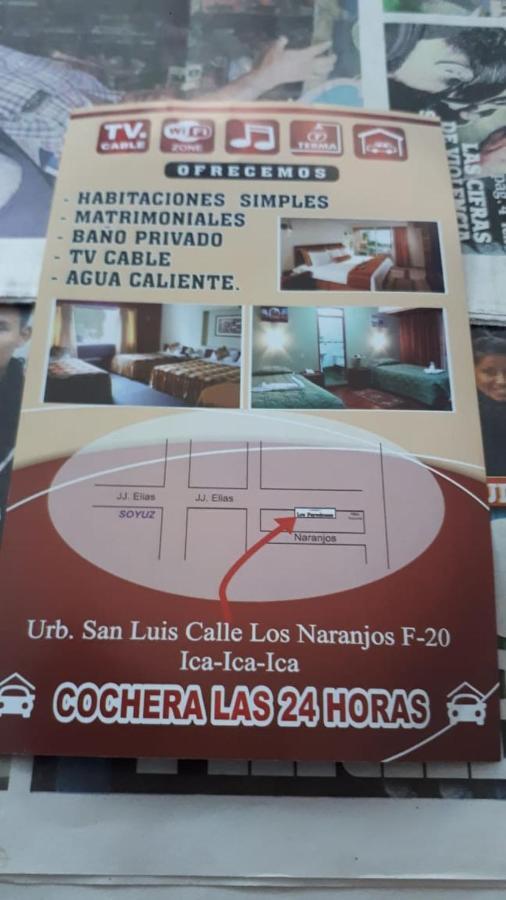 Hospedaje Los Paredones Ica Ngoại thất bức ảnh